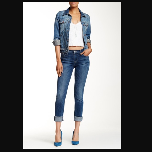 Hudson Jeans Denim - Hudson Shine Midrise Skinny Jeans Alad Wash Pants